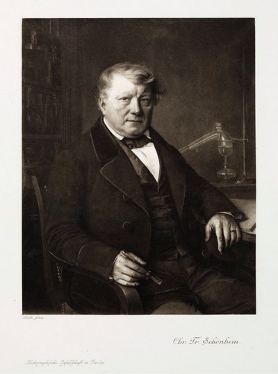 Christian Friedrich Schönbein, químico alemán, c 1860 de Unbekannt