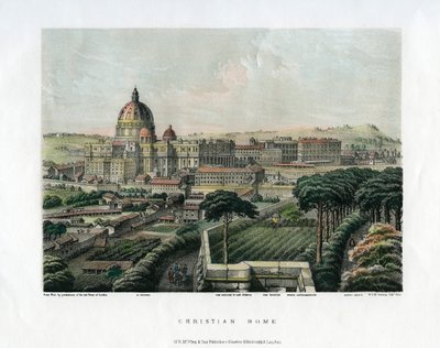 Roma cristiana, Italia, c1865 de Unbekannt