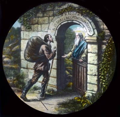 Cristiano en la puerta, c. 1910 de Unbekannt