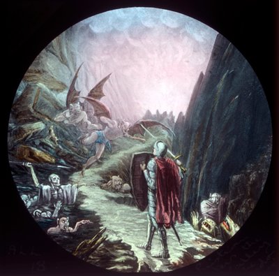 Cristiano entra en el Valle de la Sombra de la Muerte, c1910 de Unbekannt