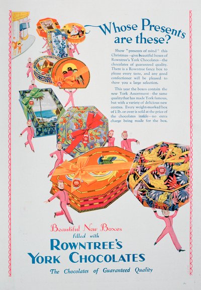 Anuncio navideño de chocolates Rowntree
