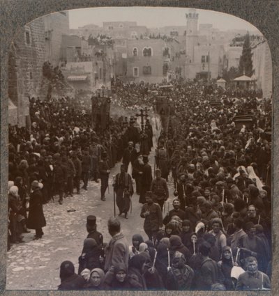 Procesión de Navidad en Belén, c1900 de Unbekannt