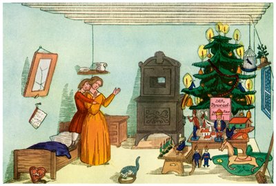 Escena navideña de El Rey Cascanueces de Heinrich Hoffmann, 1853 1956 de Unbekannt