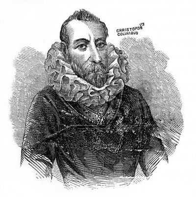 Cristóbal Colón, explorador y comerciante italiano, c1872 de Unbekannt