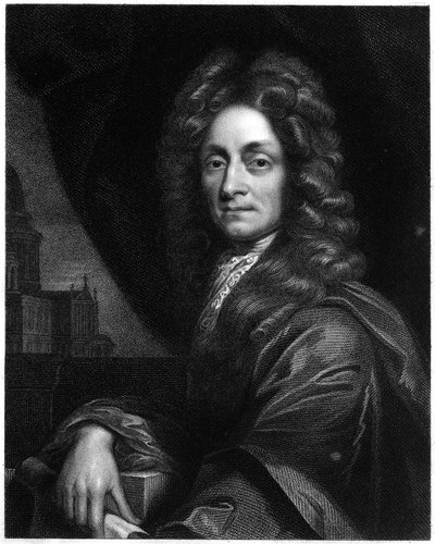 Christopher Wren, arquitecto, matemático y físico inglés, 1833 de Unbekannt