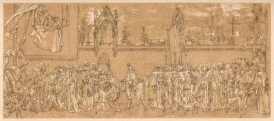 La Madonna celebrada de Cimabue es llevada en procesión..., 1853-1855 c1880-1882 de Unbekannt
