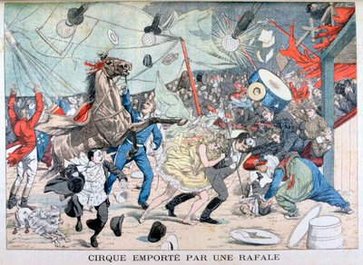 Carpa de circo volada, Saint Etienne, Francia, 1903 de Unbekannt