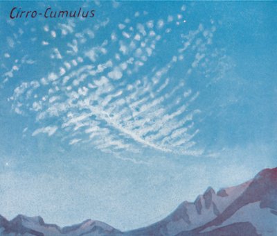 Cirro-Cúmulos - Una docena de las principales formas de nubes en el cielo, 1935 de Unbekannt