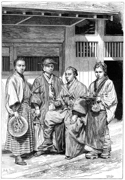 Ciudadanos de Tokio, Japón, 1895 de Unbekannt