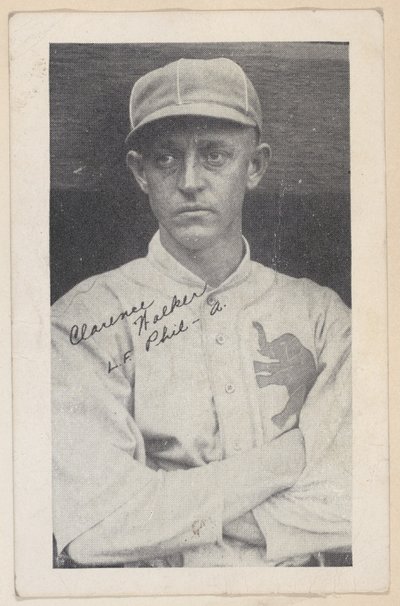 Clarence Walker, L.F. Phil - A., de tarjetas de tira de béisbol W575-2, ca. 1921-22 de Unbekannt