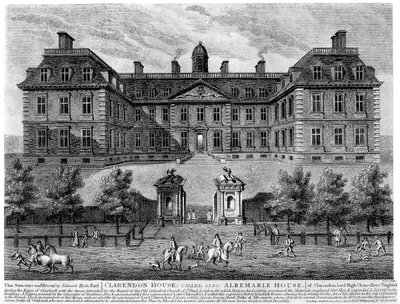Clarendon House, Piccadilly, siglo XVII, 1908 de Unbekannt