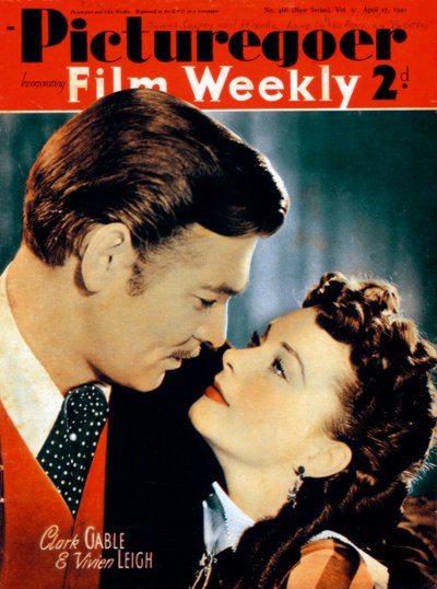Clark Gable 1901-1960 y Vivien Leigh 1913-1967, actores, 1940 de Unbekannt