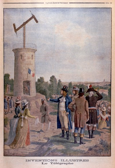 Claude Chappe 1763-1805, ingeniero e inventor francés, c. 1901 de Unbekannt