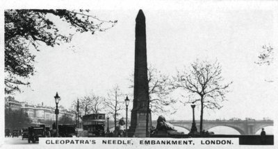 La Aguja de Cleopatra, Embankment, Londres, c. 1920s de Unbekannt