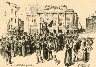 Clerkenwell Green, Londres, c. 1890 de Unbekannt