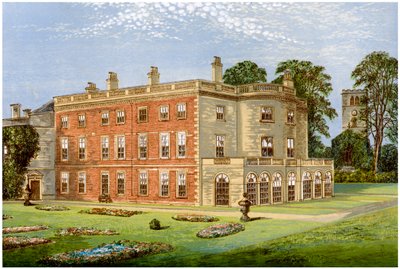 Clifton Hall, Nottinghamshire, hogar del Baronet Clifton, c1880 de Unbekannt