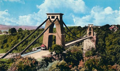 Puente Colgante de Clifton desde el Observatorio, c1940s de Unbekannt