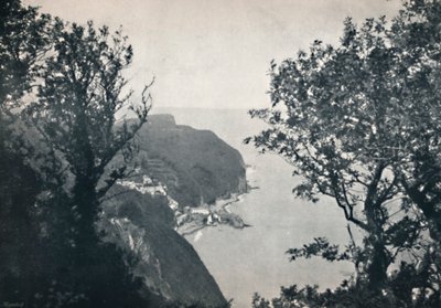 Clovelly - Vista desde Hobby Drive, 1895 de Unbekannt