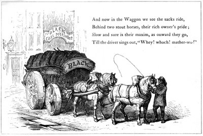 Carro de reparto de carbón, 1860 de Unbekannt