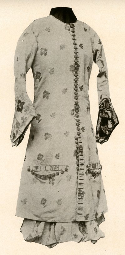 Abrigo y calzones completos de brocado de búfalo con flores y hojas, c1670, 1937 de Unbekannt