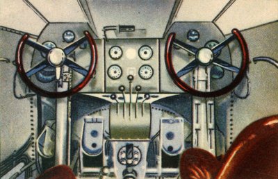 Cabina de mando a bordo del hidroavión Dornier, década de 1920, 1932 de Unbekannt