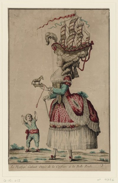 Coiffure à la Belle-Poule, 1778 de Unbekannt