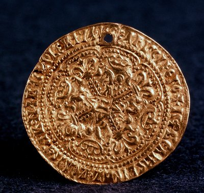 Moneda Korabelnik del Zar Iván III Anverso: cruz de flor, 1471-1490 de Unbekannt