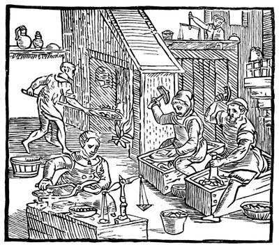 Monederos trabajando, 1577, 1893 de Unbekannt