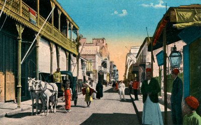 Calle Colmar, Suez, Egipto, siglo XX de Unbekannt