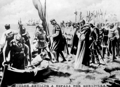 Colón enviado a España, siglo XVI, 1920s de Unbekannt