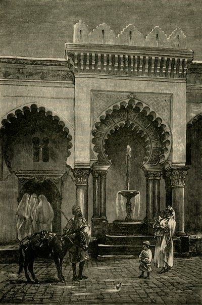 Columnata de la Mezquita de Djamaa-El-Kebir, Argel, 1890 de Unbekannt