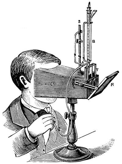 Colorímetro, según un diseño de Labilliardiere con modificaciones de Salleron, 1871 de Unbekannt