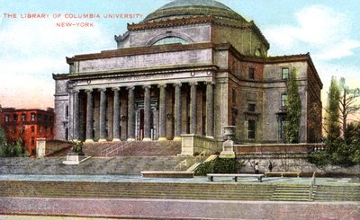 Biblioteca de la Universidad de Columbia, Nueva York, EE.UU., c1900s de Unbekannt