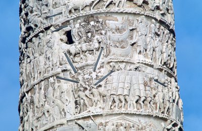 Columna de Marco Aurelio, detalle, Piazza Colonna, Roma de Unbekannt