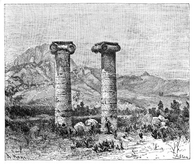Columnas del Templo de Cibeles, Sardes Sardis, Turquía, 1895 de Unbekannt
