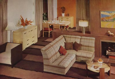 Comedor-Sala de Estar Combinado en Nueva York, 1938 de Unbekannt