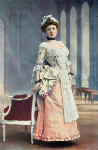 Comédie-Française. Mlle. Marie Leconte. Papel de Lisette. - El juego del amor y del azar de Unbekannt