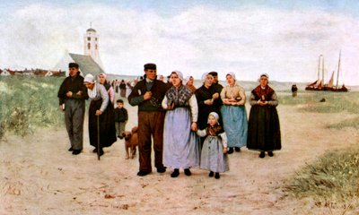 Saliendo de la Iglesia, 1926 de Unbekannt