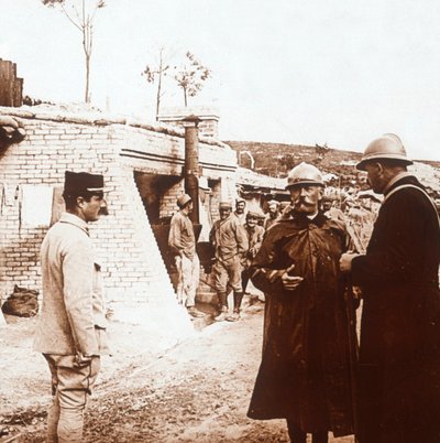 Puesto de mando, Champagne, norte de Francia, c1914-c1918 de Unbekannt