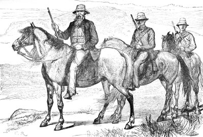 Comandante Piet Uys, de los Voluntarios Montados del Transvaal, c. 1880 de Unbekannt