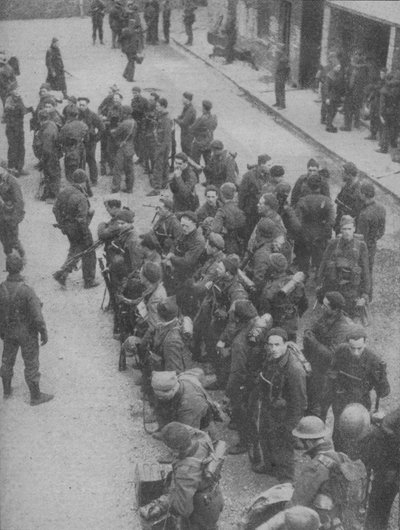 Comandos que atravesaron las defensas del Canal en Boulogne, 1942 de Unbekannt