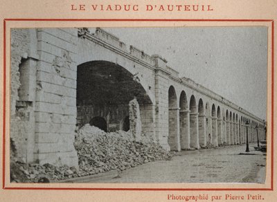 Comuna de París (1871): vista del viaducto de Auteuil en París en mayo de 1871 de Unbekannt