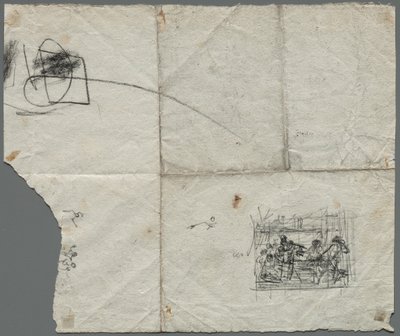 Bocetos compositivos después de Rafael y otros artistas verso, c. 1800 de Unbekannt