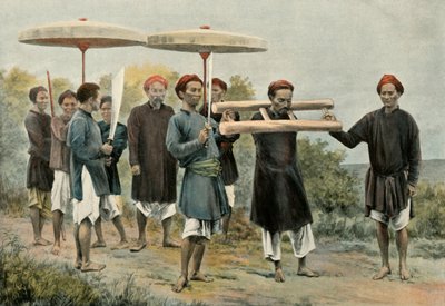 Condamne Marchant Au Supplice, El condenado caminando en castigo, 1900 de Unbekannt