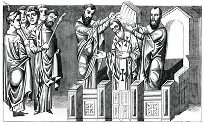 Consagración de un obispo, siglo IX, 1870 de Unbekannt