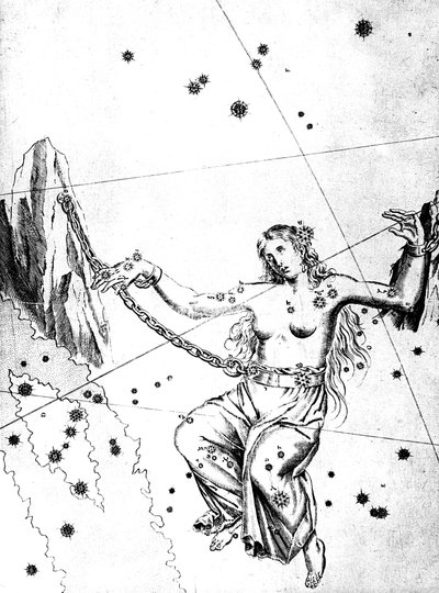 Constelación de Andrómeda, 1723 de Unbekannt