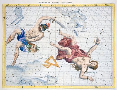 Constelaciones de Perseo y Andrómeda, 1729 de Unbekannt