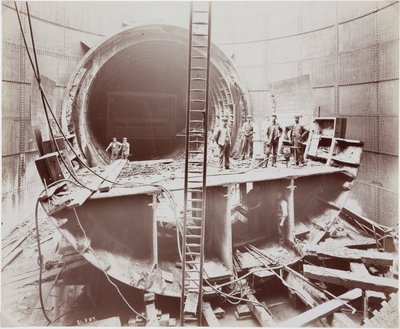 Construcción, Túneles Construcción del túnel de Rotherhithe, Londres de Unbekannt