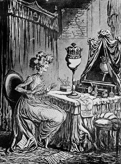 Contemplaciones sobre una corona, 1797 de Unbekannt