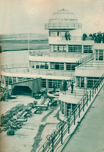 Torre de control en el Aeropuerto de Le Bourget, París, c1936 c1937 de Unbekannt